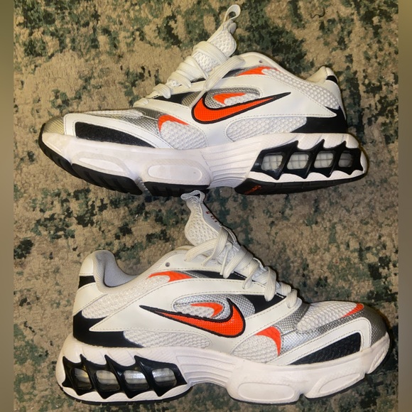 Nike Zoom Air Fire “Team Orange” White/ Silver Sneakers- Women's Size 9 - Picture 5 of 7